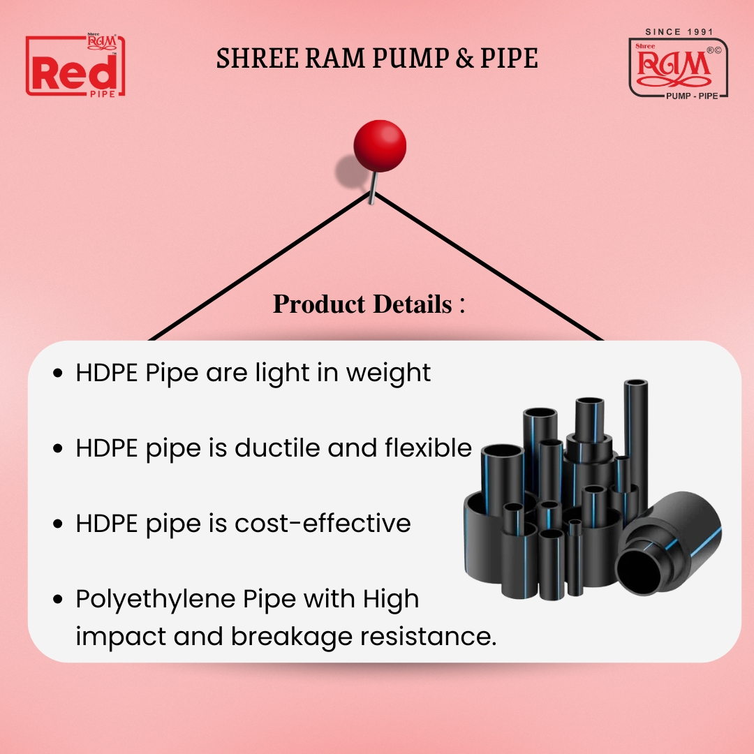 HDPE Pipe RED 20 mm X 16 KgF/Cm²