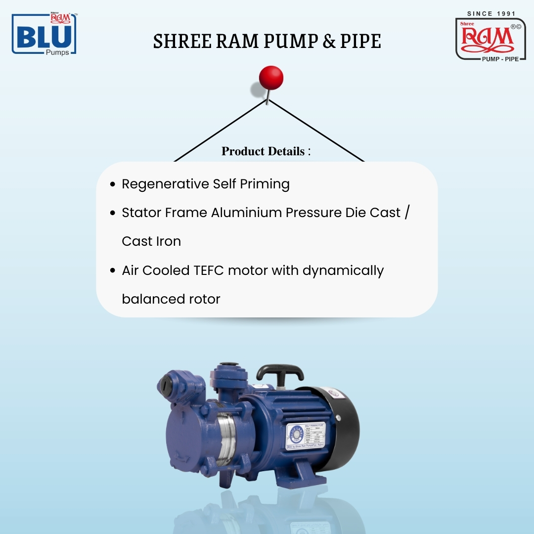 0.50 HP BLU Self Priming Pump Sharp