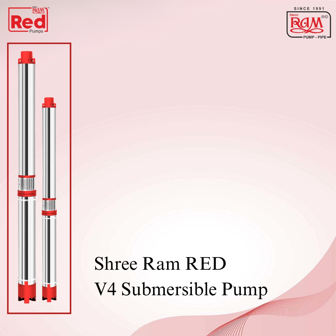 V4 RED Submersible Pump 1.50 HP X 25 Stg Single Ø