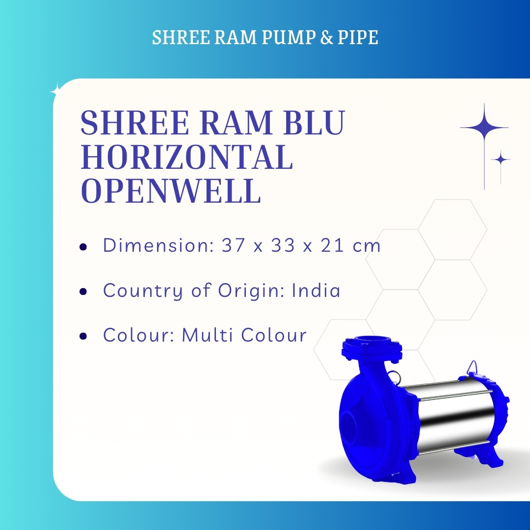 V7 BLU Horizontal Open Well Submersible Pump 2.00 HP Low Head (SS Body - Alu.)