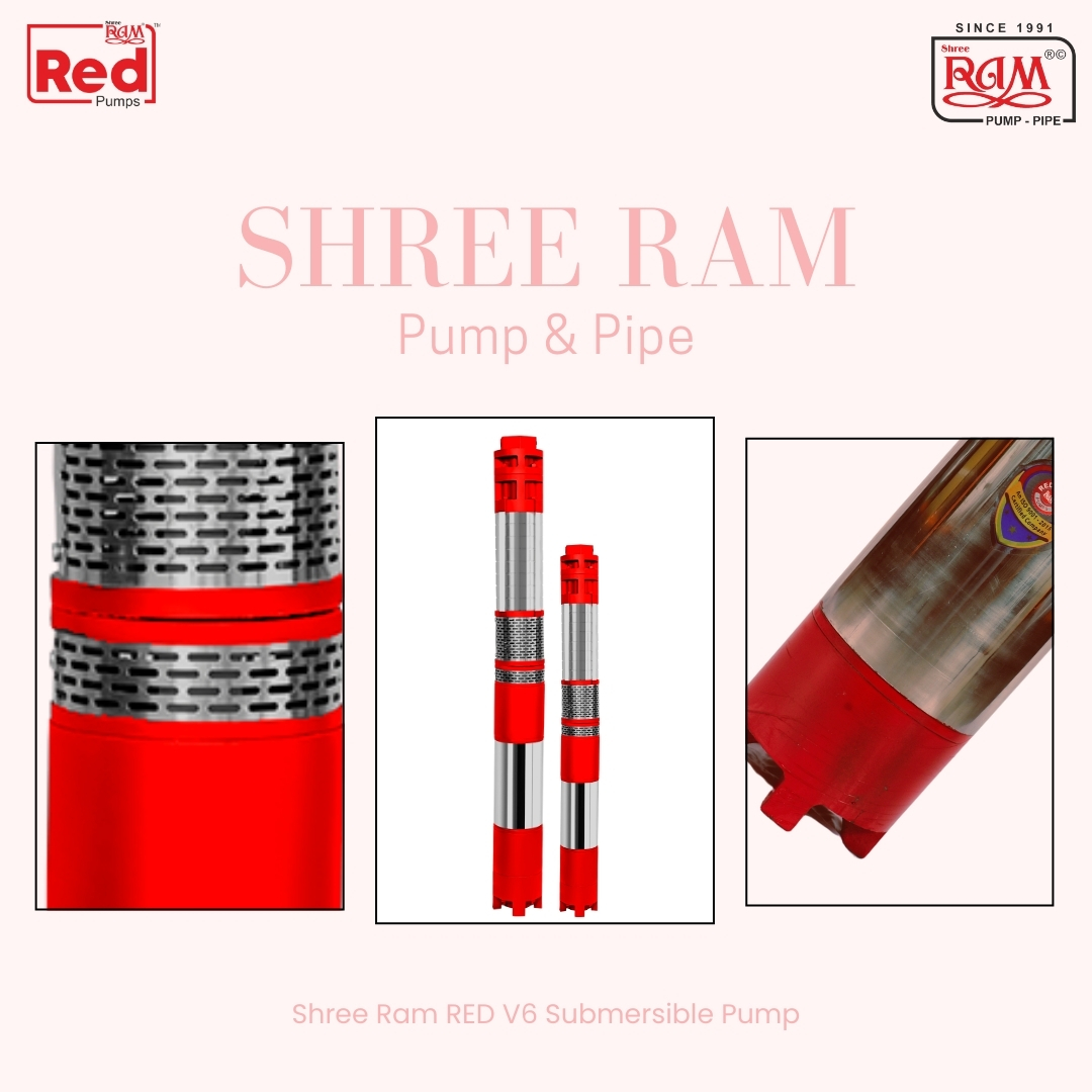 V6 RED Submersible Pump 5.00 HP X 4 Stg (30ft.)