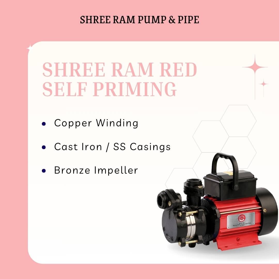 0.50 HP RED Self Priming Pump Sharp