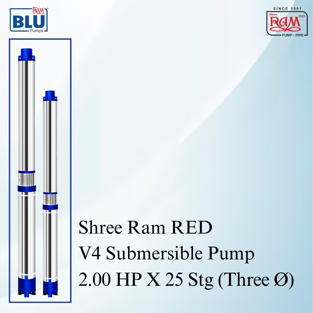 V4 BLU Submersible Pump 2.00 HP X 25 Stg Three Ø