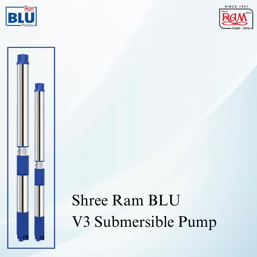 V3 BLU Submersible Pump 0.50 HP X 10 Stg Single Ø