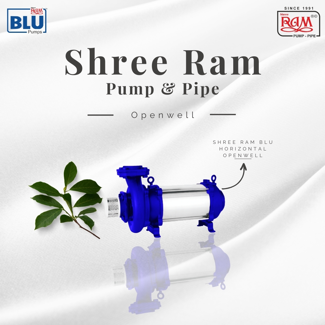 V9 BLU Horizontal Open Well Pump 6.50 HP High Head (SS Body - Alu.)