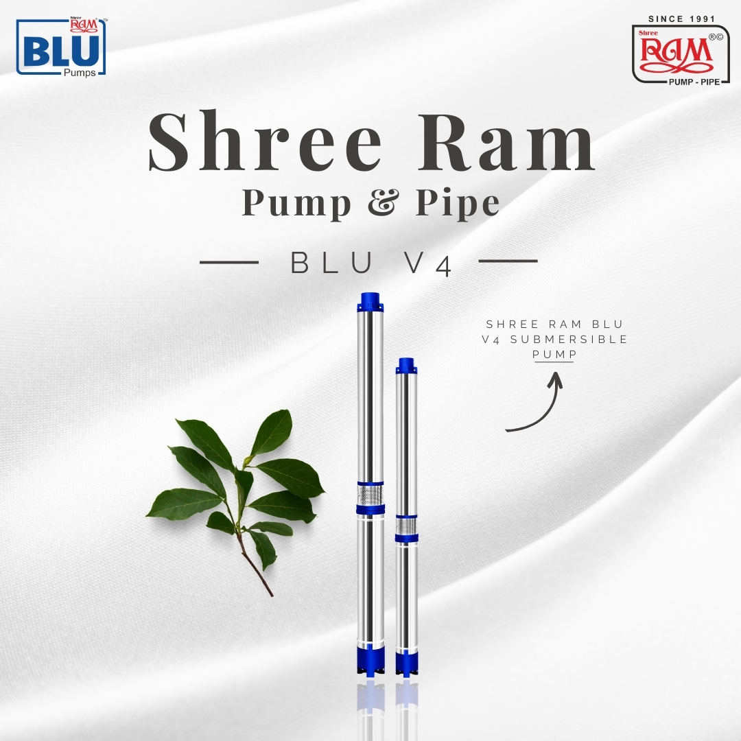 V4 BLU Submersible Pump 2.00 HP X 6 Stg Single Ø