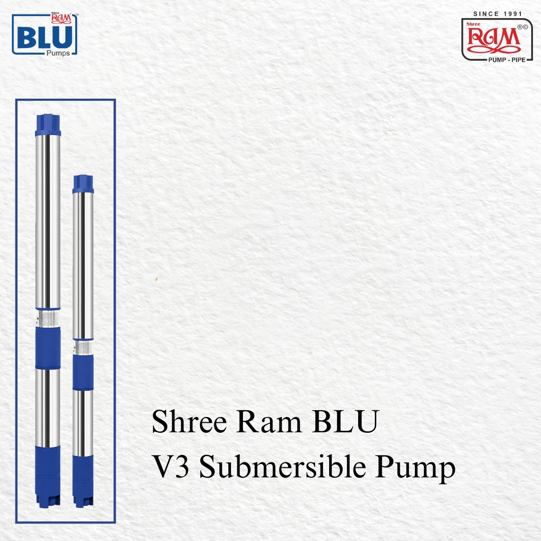 V3 BLU Submersible Pump 0.75 HP X 12 Stg Single Ø