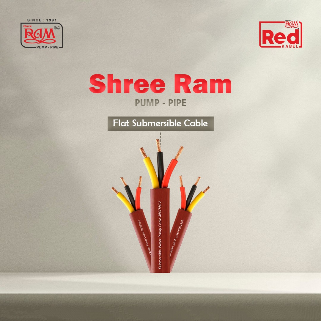 RED Flat Submersible Cable