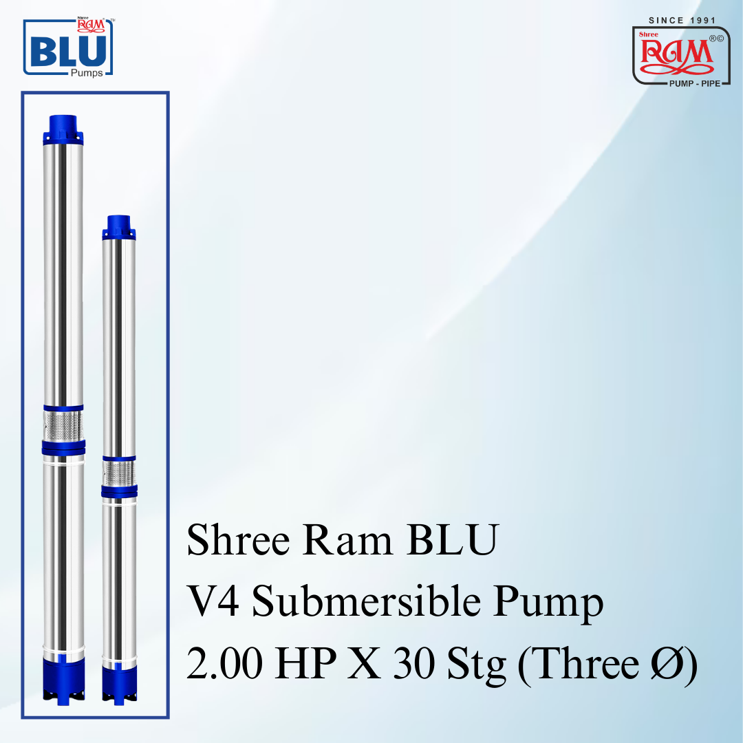 V4 BLU Submersible Pump 2.00 HP X 30 Stg Three Ø
