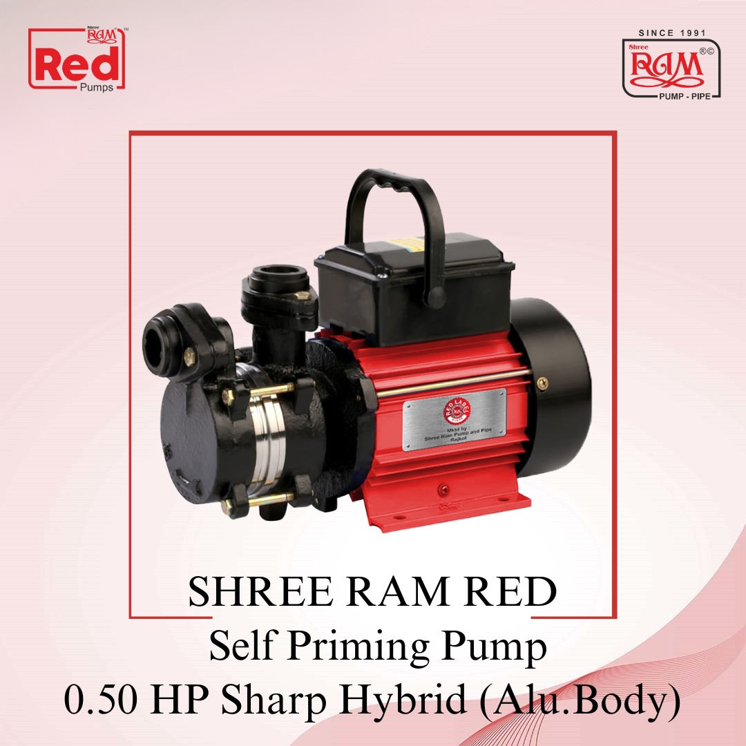 0.50 HP RED Self Priming Pump Sharp Hybrid