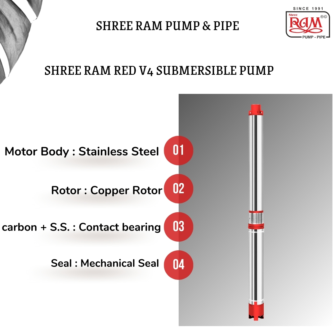 V4 RED Submersible Pump 2.00 HP X 30 Stg Three Ø