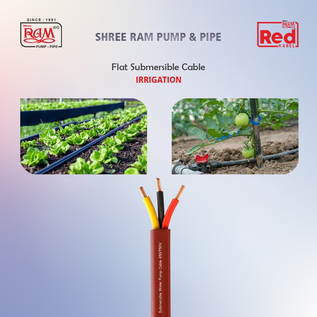 RED Flat Submersible Cable