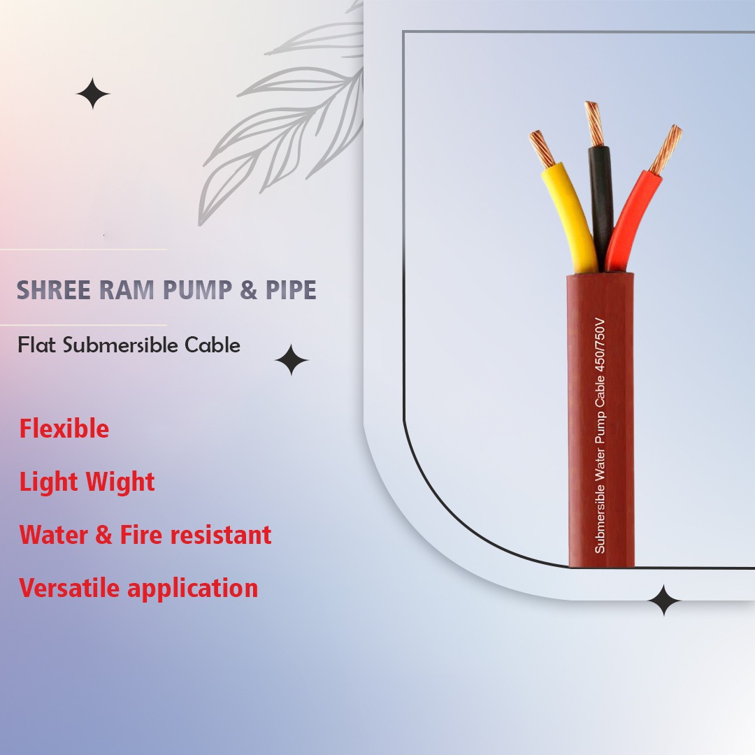 RED Flat Submersible Cable