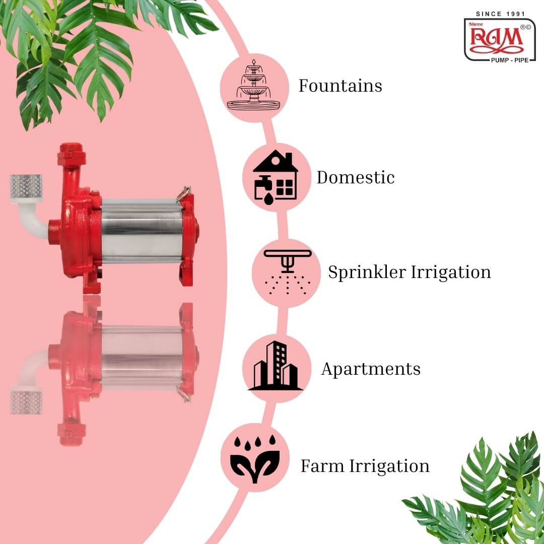 V5 RED Domestic Open Well Submersible Pump