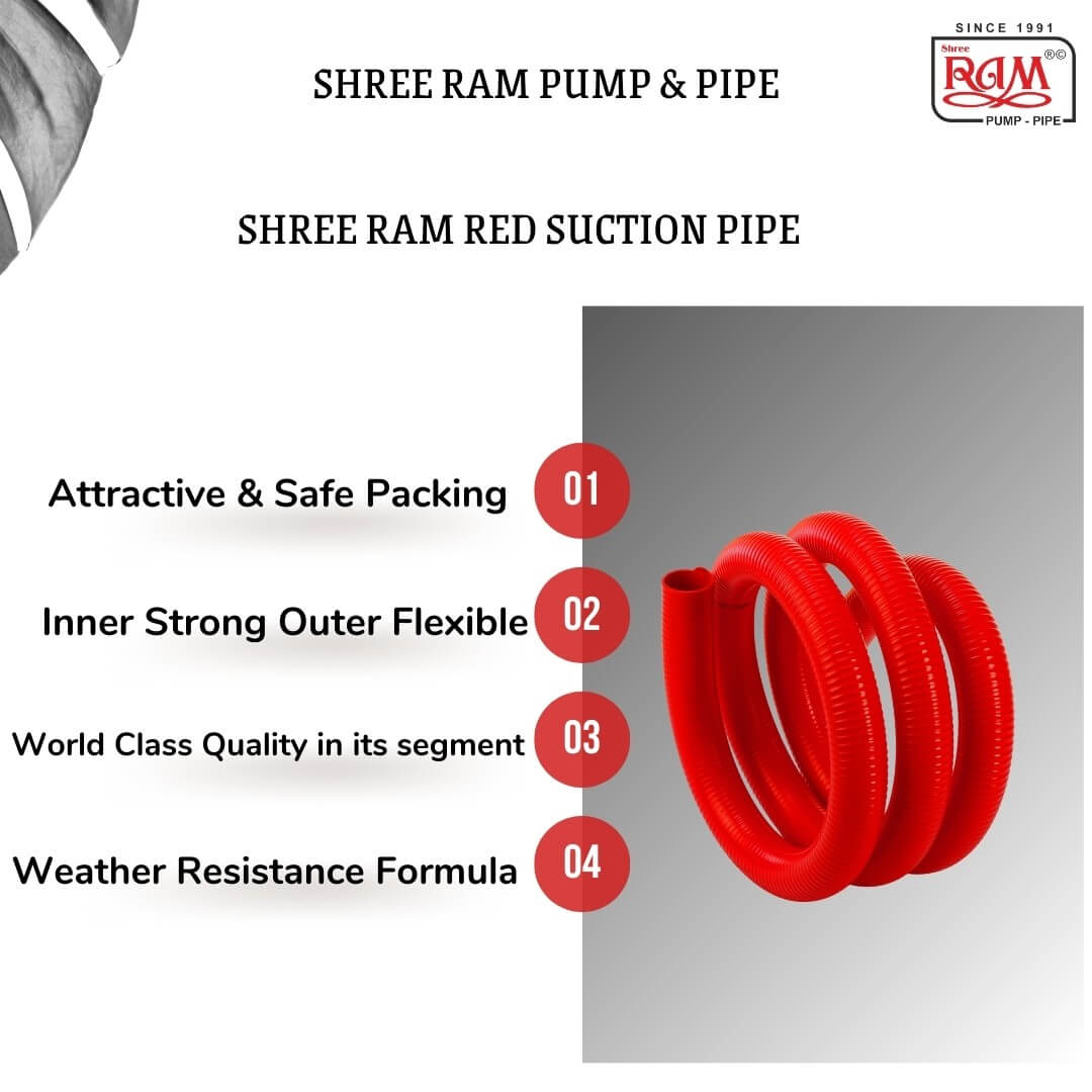 RED Heavy Duty Suction Hose