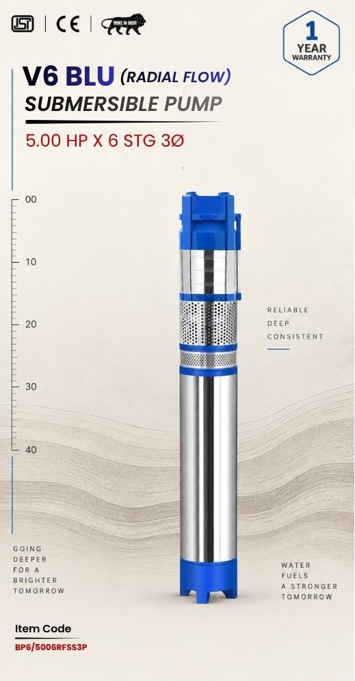 V6BLU Submersible Pump(RADIAL FLOW) 5.00 HP X 6 Stg 3P