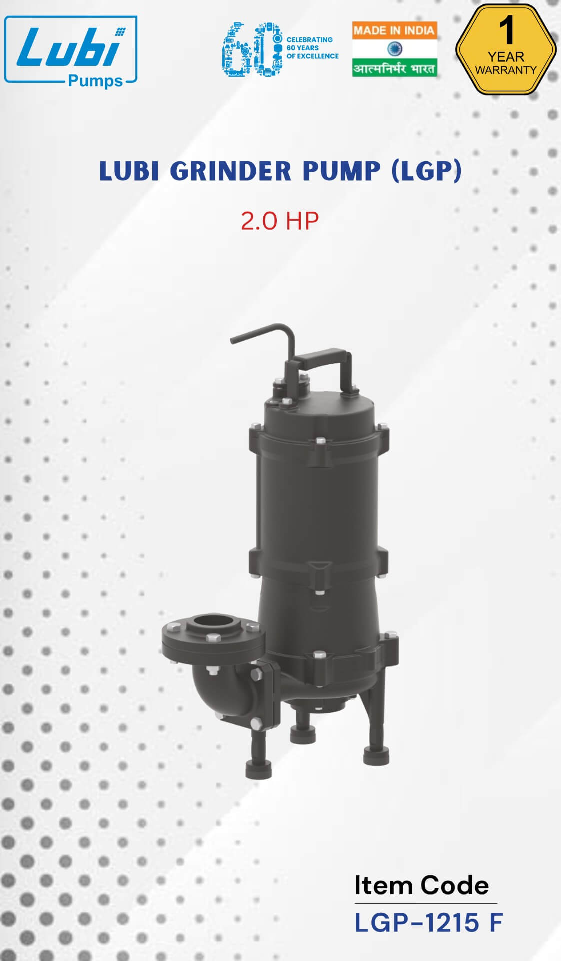 LUBI Grinder Pump 2.00 HP