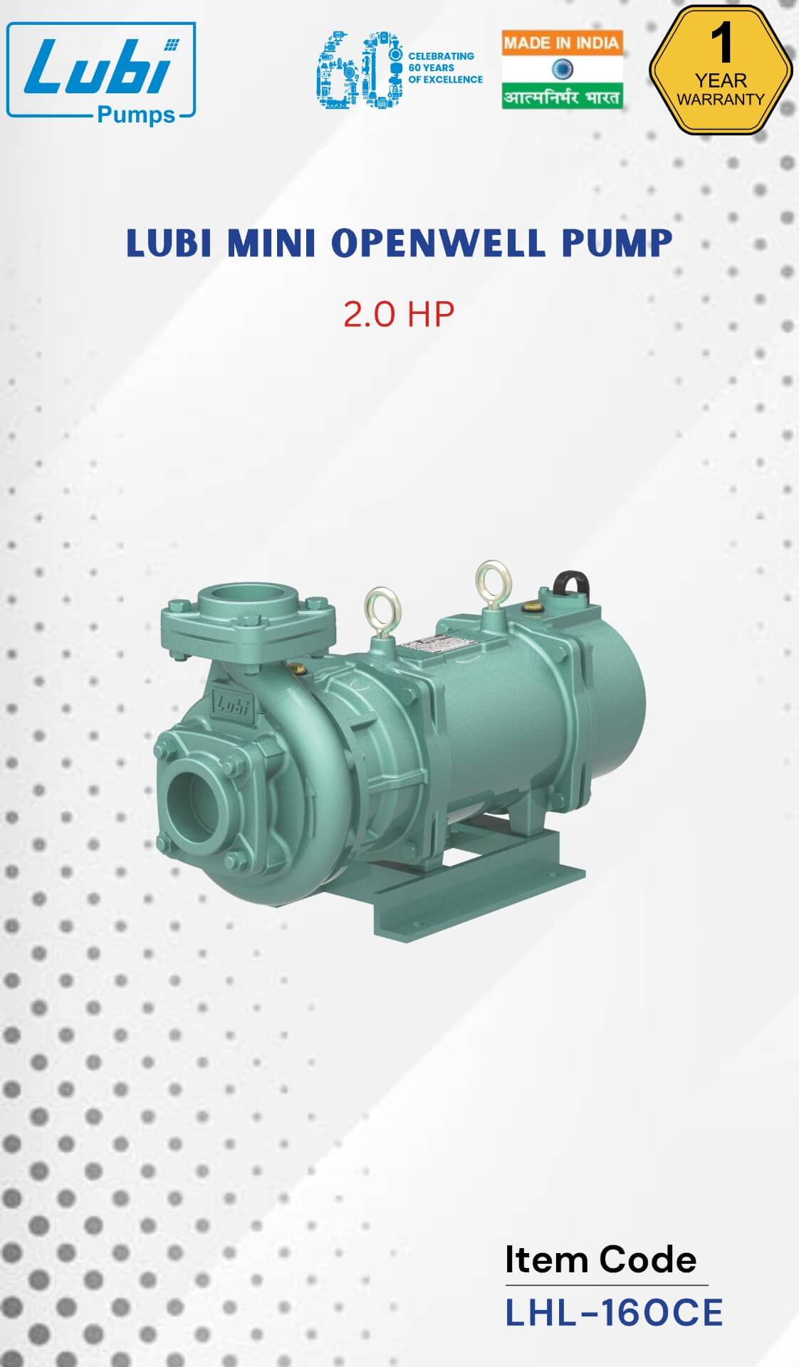 LUBI Mini Openwell Pump (LHL) 2.00 HP