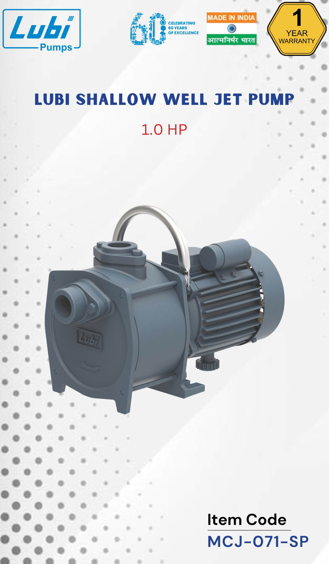 LUBI Shallow Well Jet Pump (F Class) 1.00 HP